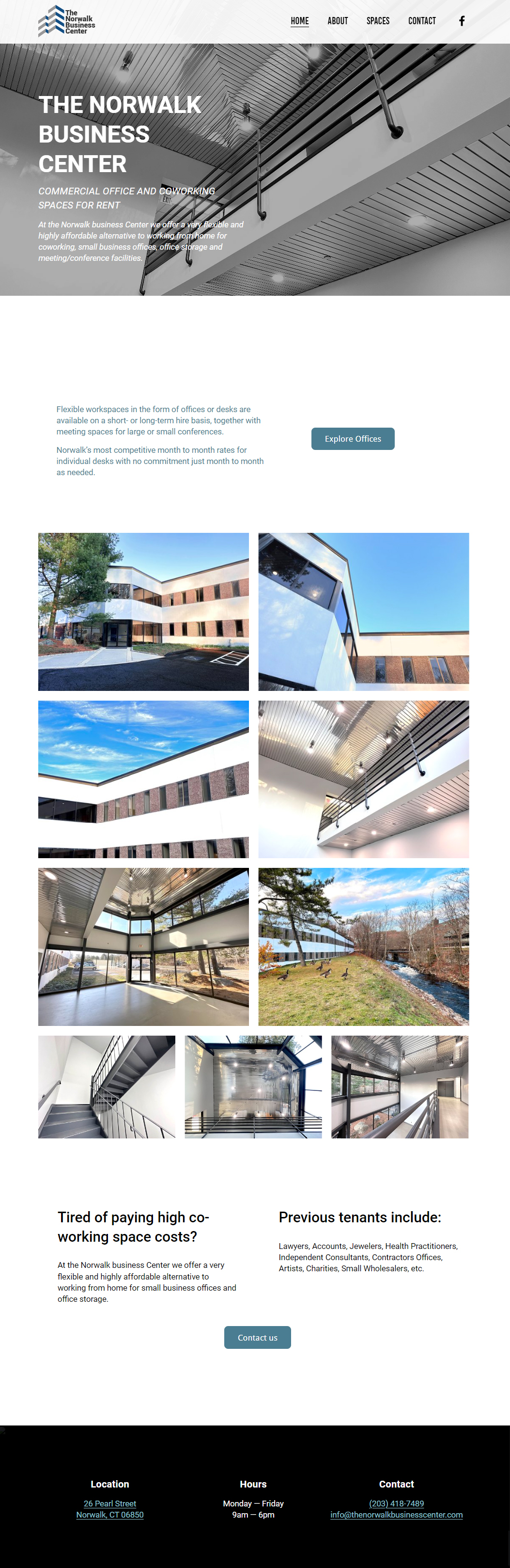 Norwalk Business Center Page